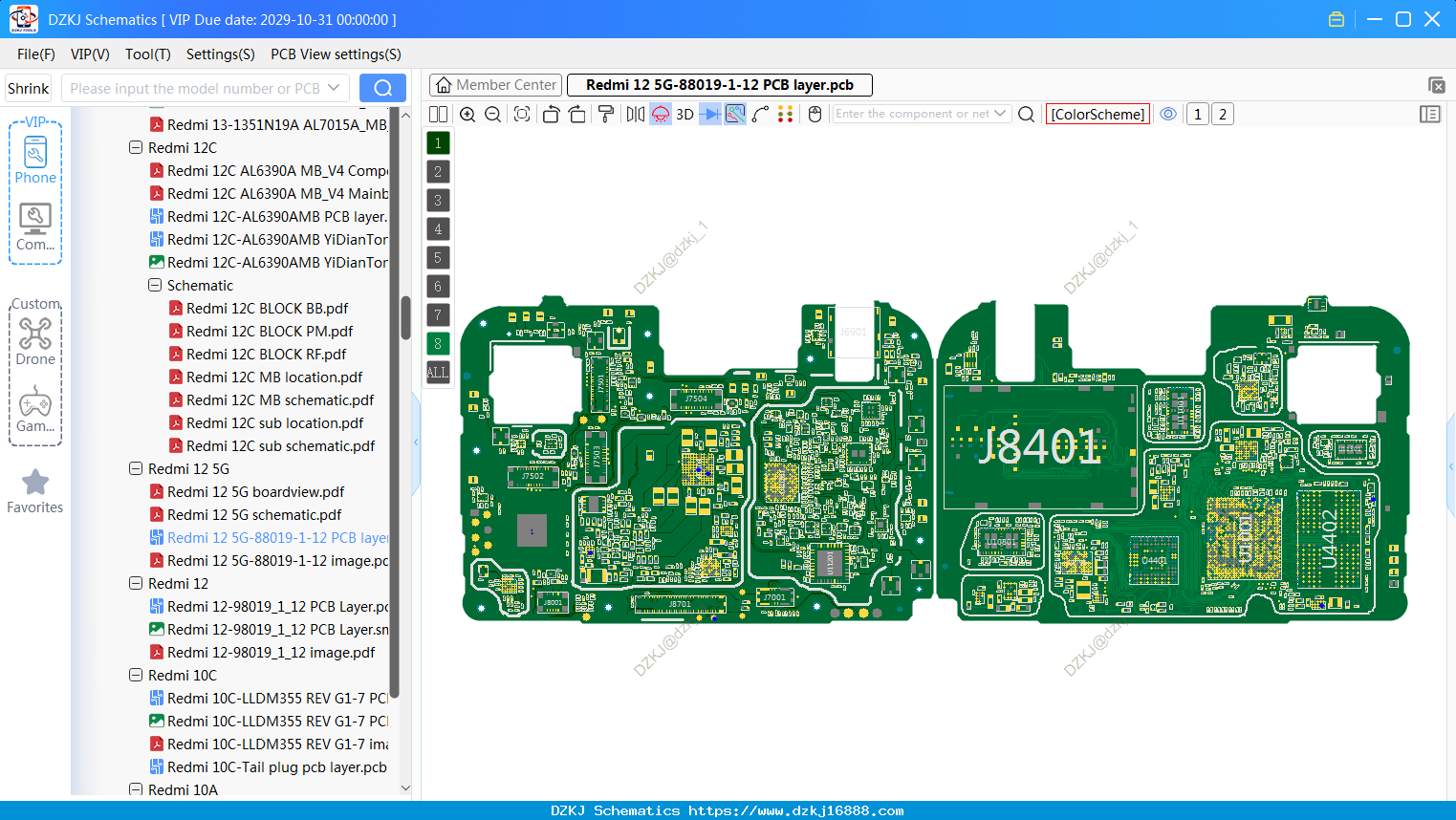 Redmi 12 5G-88019-1-12 PCB Layer